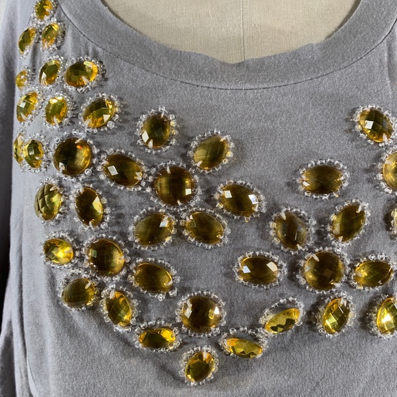 2Ten Comet Shine Bejewelled Tee NWT - Picture 2 of 5